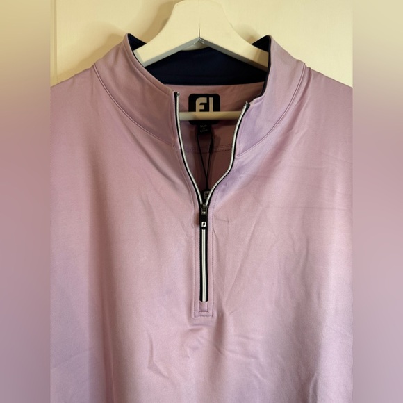 NWT FJ FootJoy Men’s Lavender Gathered Waist Half Zip Golf Vest - Size XL - Picture 2 of 7